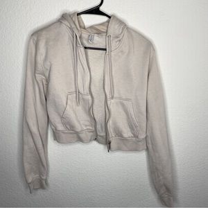 Tan hoodie zip up